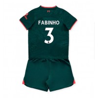 Fotbalové Dres Liverpool Fabinho #3 Dětské Alternativní 2022-23 Krátký Rukáv (+ trenýrky)